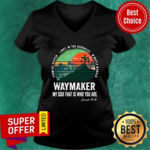 Alternative view of Waymaker Miracle Worker Promise Keeper Jesus Christ Shirt