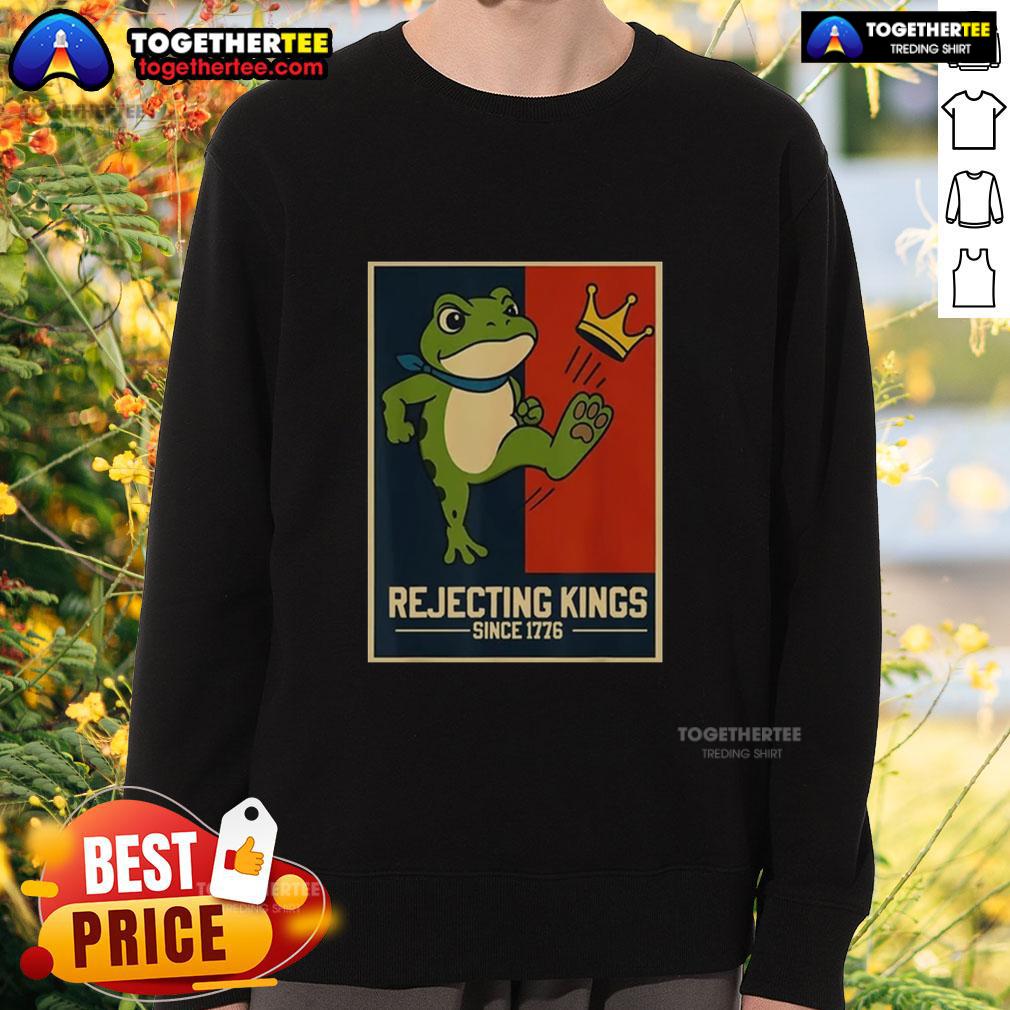 Original Rejecting Kings Since 1776 Portland Frog T-Shirt - Image 5