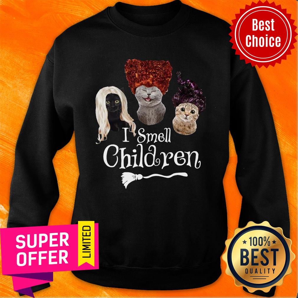 Cats Hocus Pocus I Smell Children Shirt - Image 3