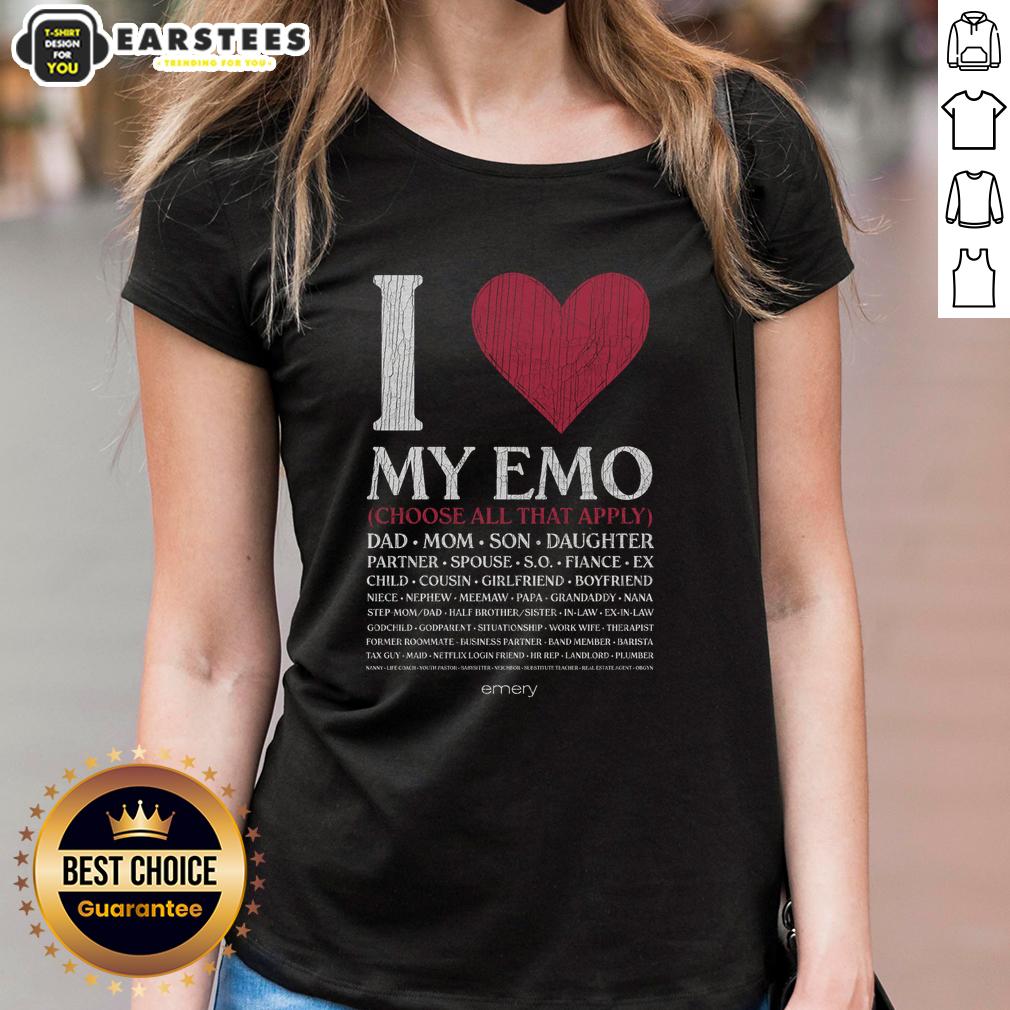 Awesome I Love My Emo Choose All That Apply T-Shirt - Image 3
