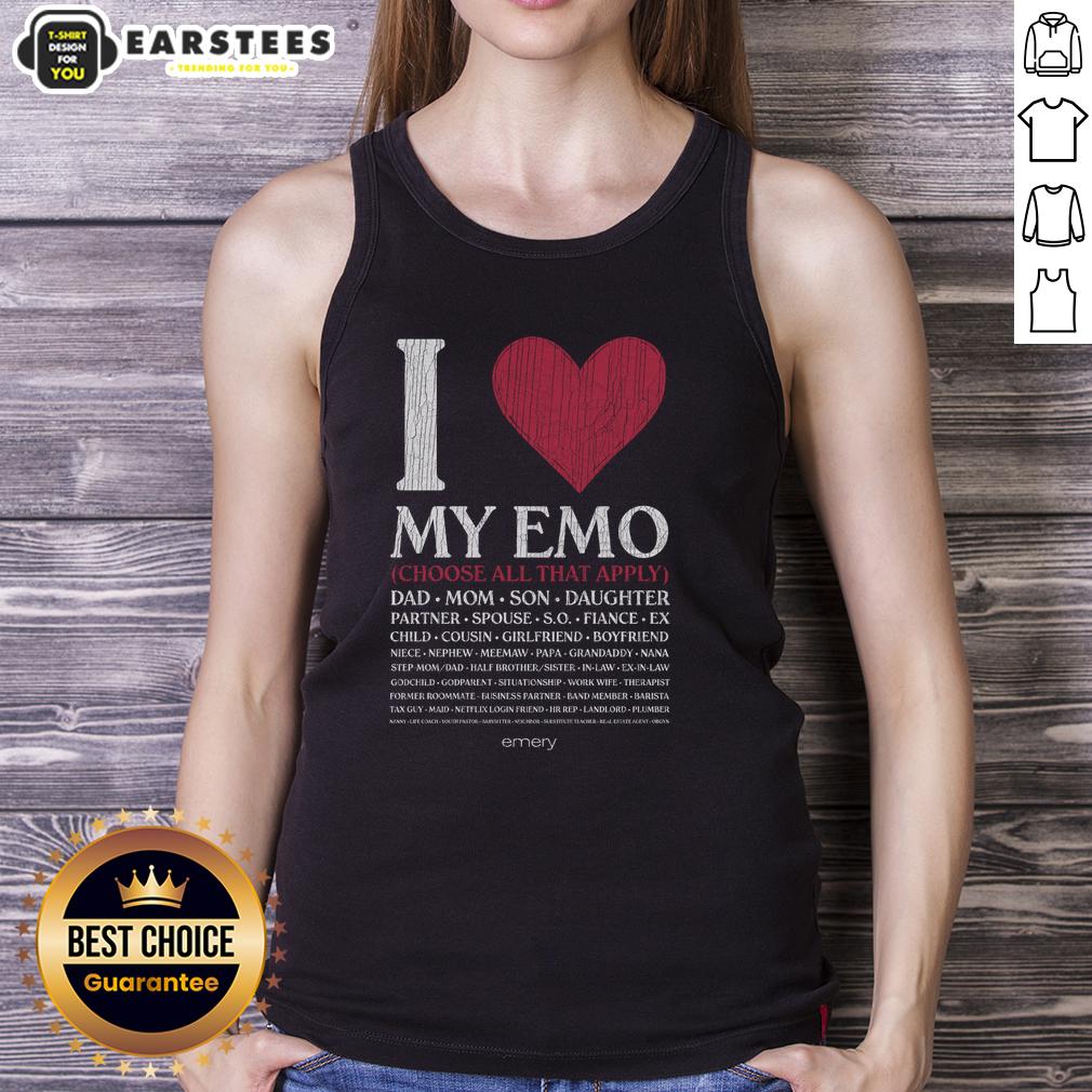 Awesome I Love My Emo Choose All That Apply T-Shirt - Image 4