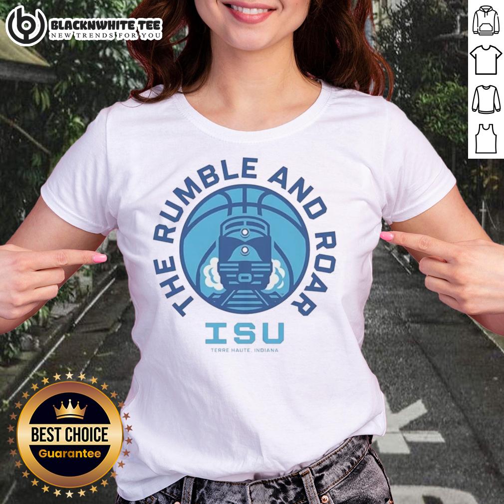 Awesome Indiana State Sycamores Basketball The Rumble And Roar Terre Haute T-Shirt - Image 3