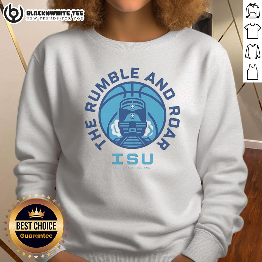 Awesome Indiana State Sycamores Basketball The Rumble And Roar Terre Haute T-Shirt - Image 5