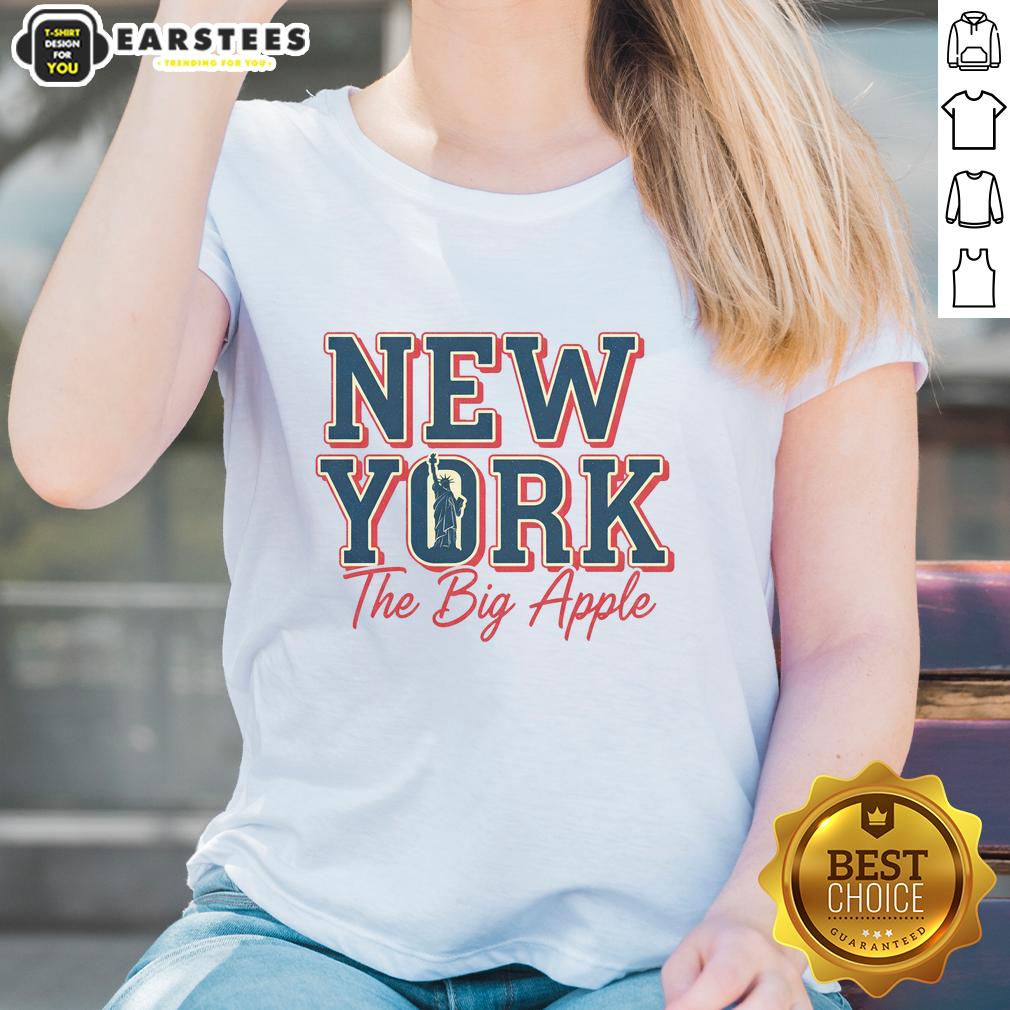 Pretty New York The Big Apple Vintage Retro T-Shirt - Image 3