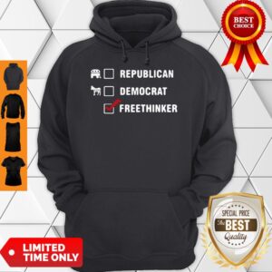 Alternative view of Official Republican Democrat Freethinker Shirt