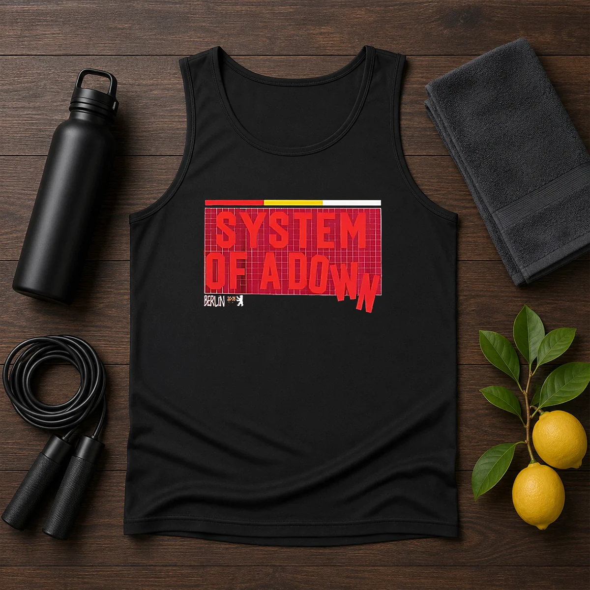 Hot System Of A Down Berlin Germany Olympiastadion On July 8 2026 Down Text Shirt - Image 3