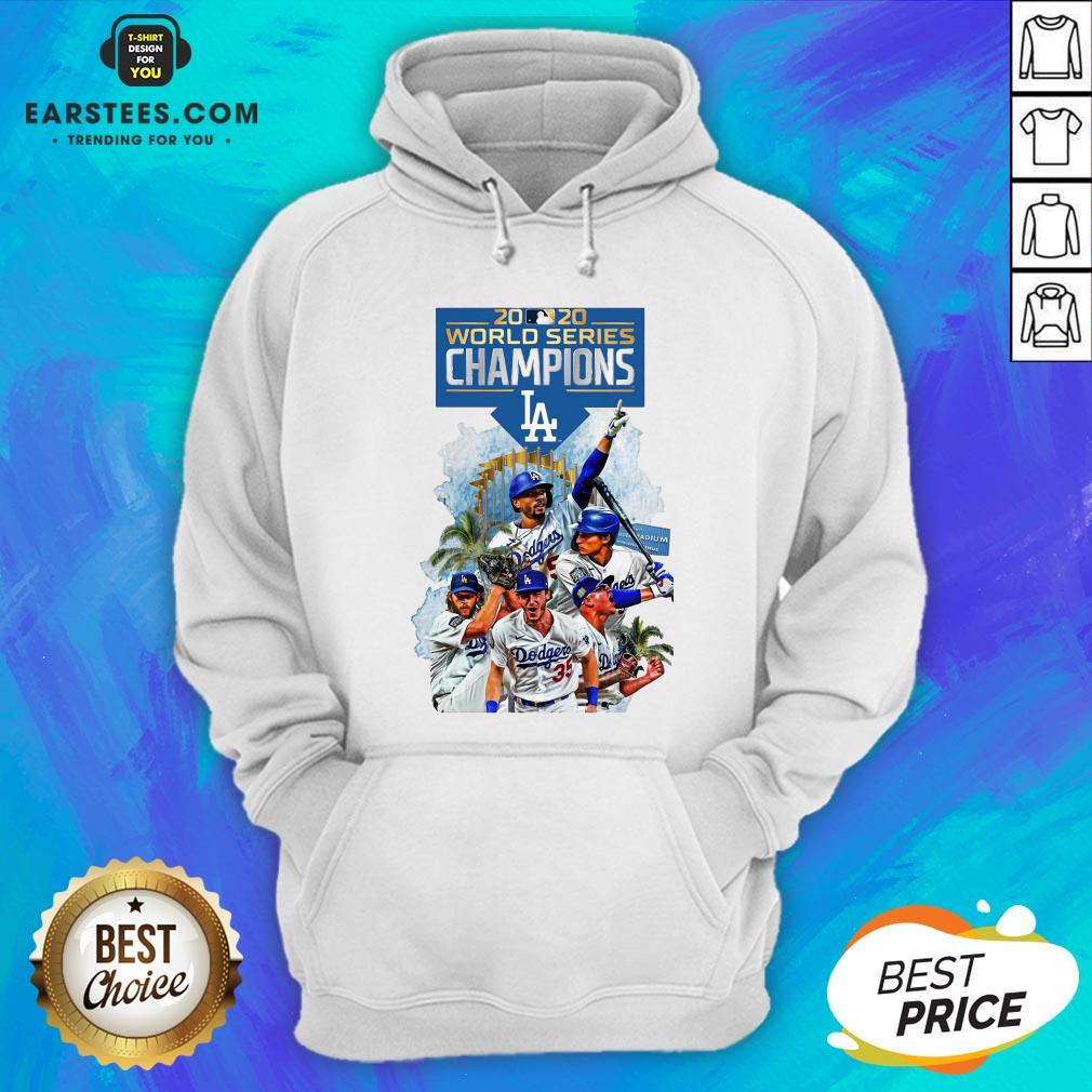 Official LA Dodgers Double Champions 2020 World Series Player Legend Shirt - Image 2