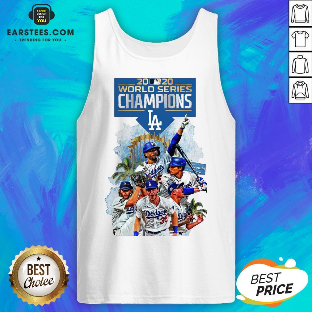 Official LA Dodgers Double Champions 2020 World Series Player Legend Shirt - Image 4