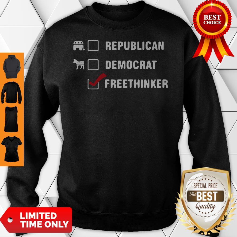 Official Republican Democrat Freethinker Shirt - Image 5