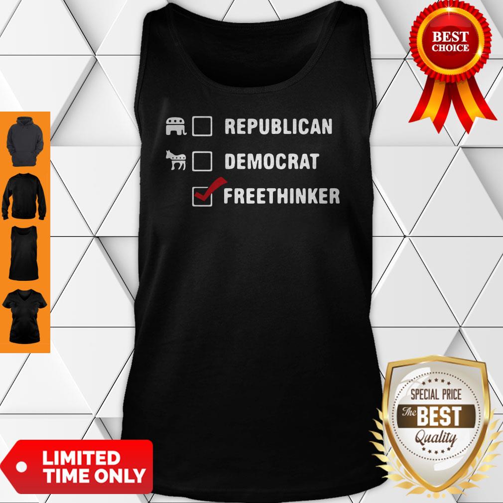 Official Republican Democrat Freethinker Shirt - Image 4