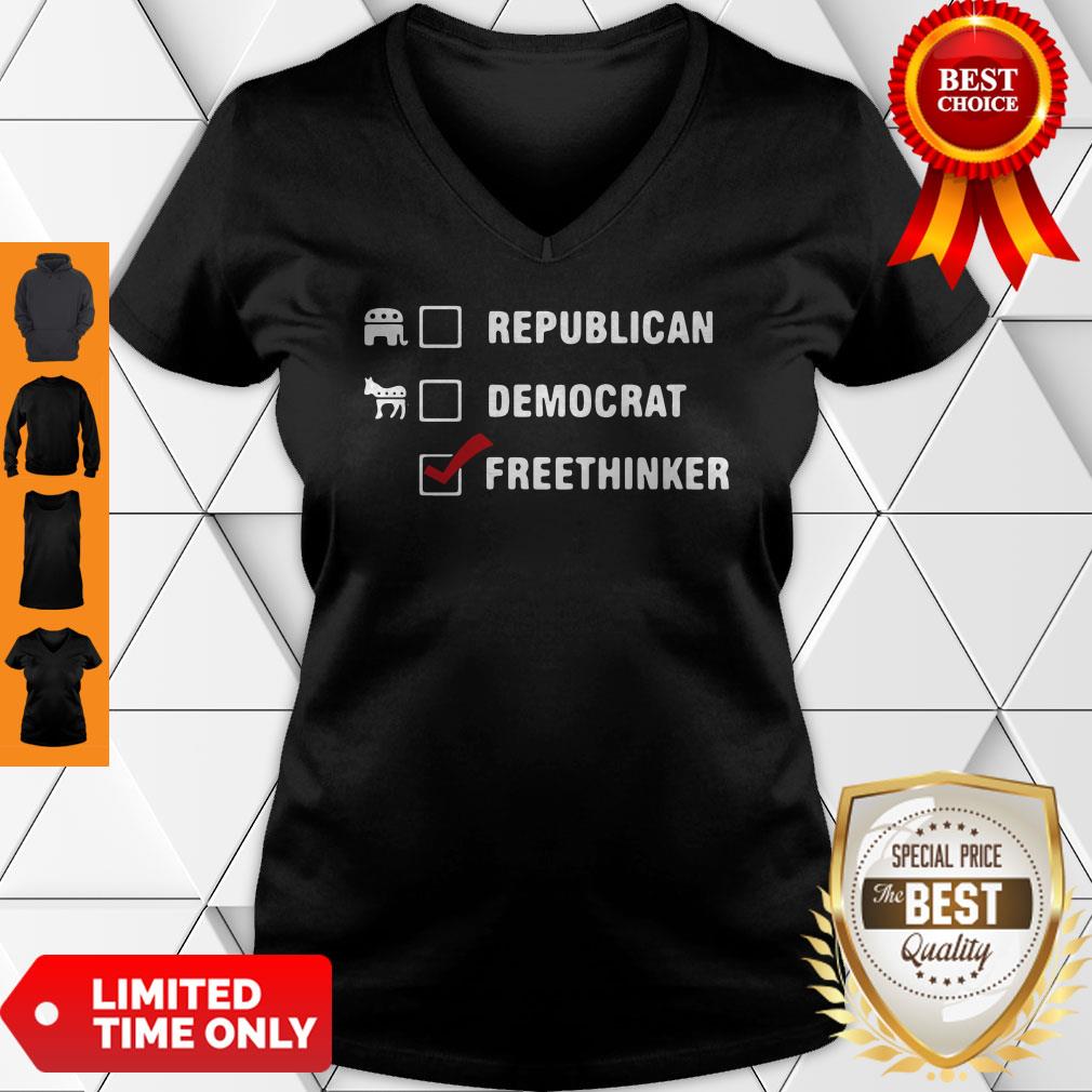 Official Republican Democrat Freethinker Shirt - Image 3