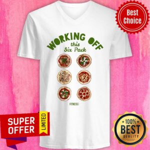 Alternative view of Top Working Off This Six Pack Pizza Fitness Shirt