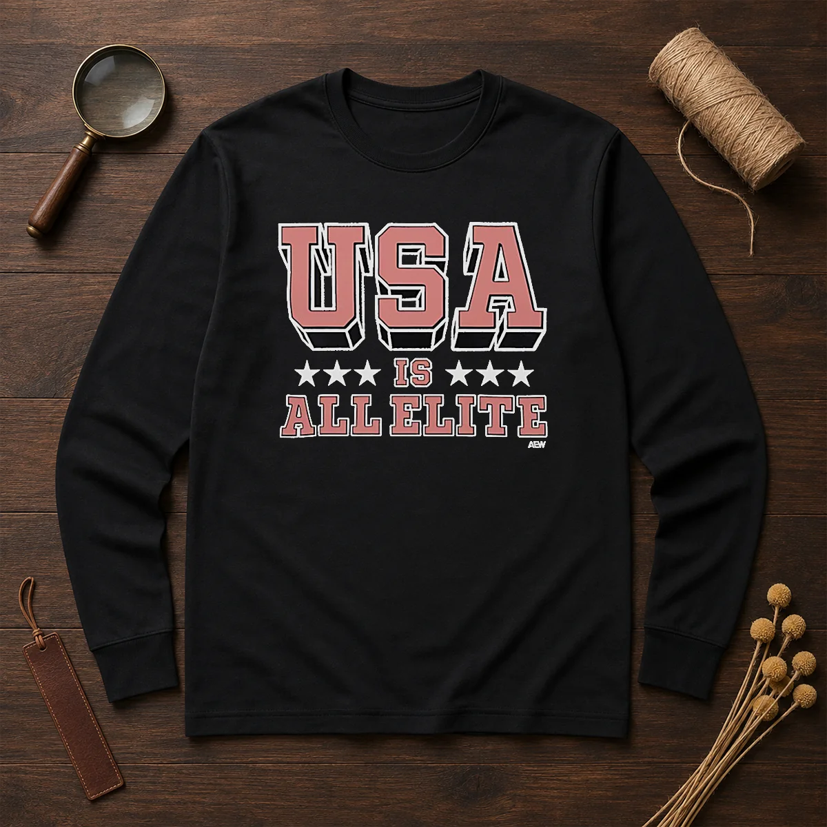 Top USA Is All Elite AEW Wrestling Promotional Logo Shirt - Image 6