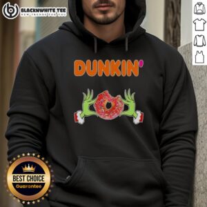 Alternative view of Happy Grinch Hands Love Dunkin Donut Merry Christmas T-Shirt