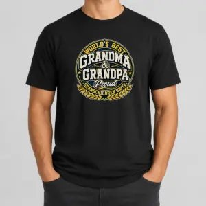 Awesome Official Grandparents Day Proud Grandchildren Mascot Badge Shirt
