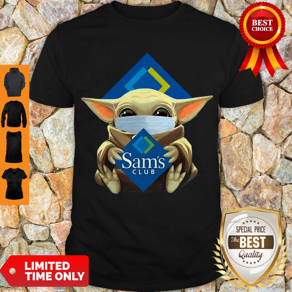 Cute Baby Yoda Mask Sam’s Club Coronavirus Shirt