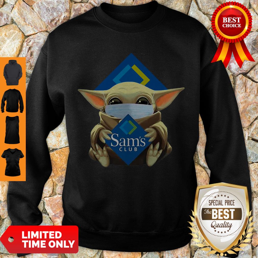Cute Baby Yoda Mask Sam’s Club Coronavirus Shirt - Image 3