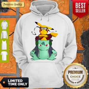Alternative view of Pokemon Pikachu And Bulbasaur Mashup Naruto Jiraiya Shirt