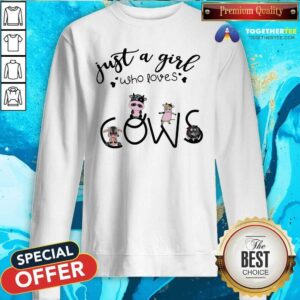 Alternative view of Lovely Just A Girl Who Love Cows Shirt