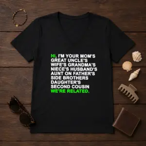 Alternative view of Pretty Hi I'M Your Mom'S Great Uncle'S Wife'S Grandma'S Niece'S Husband'S Shirt