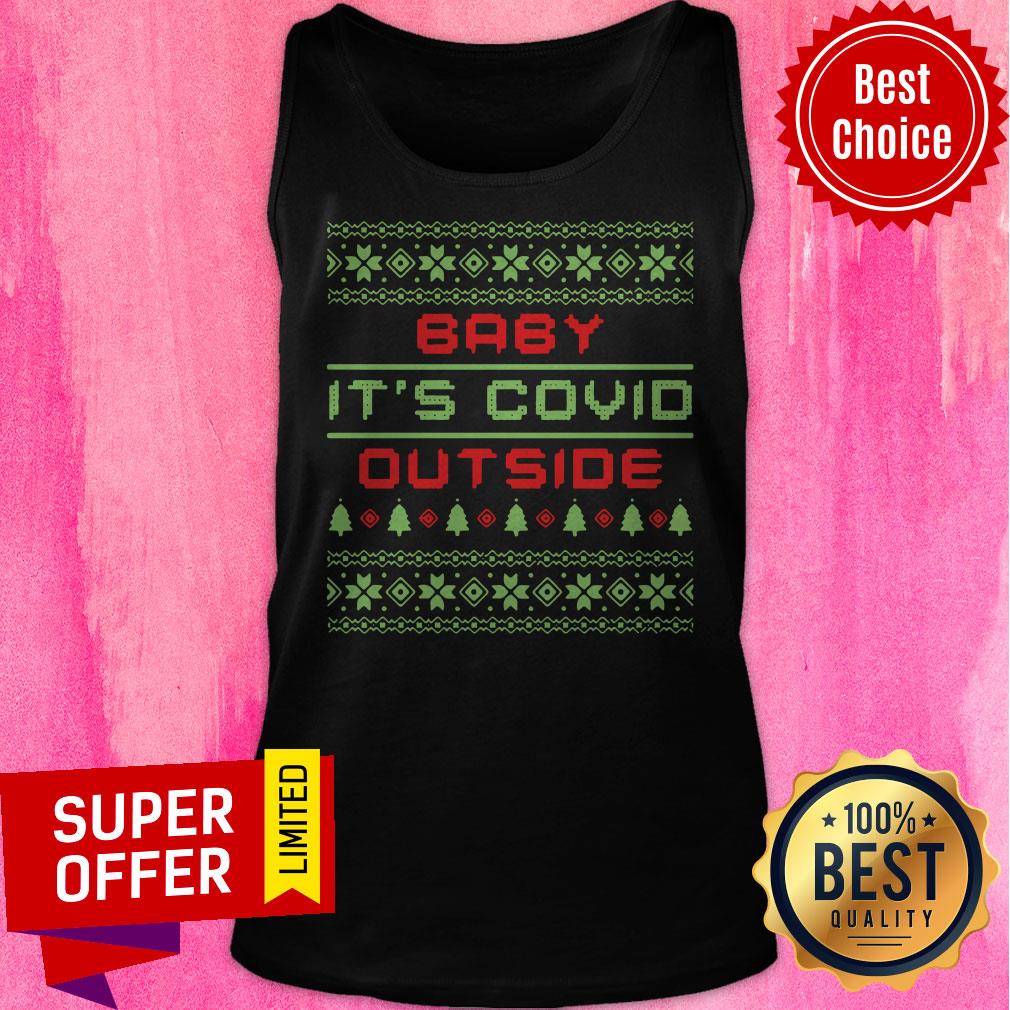 Awesome Baby It’s Covid Out Side Ugly Christmas Shirt - Image 5
