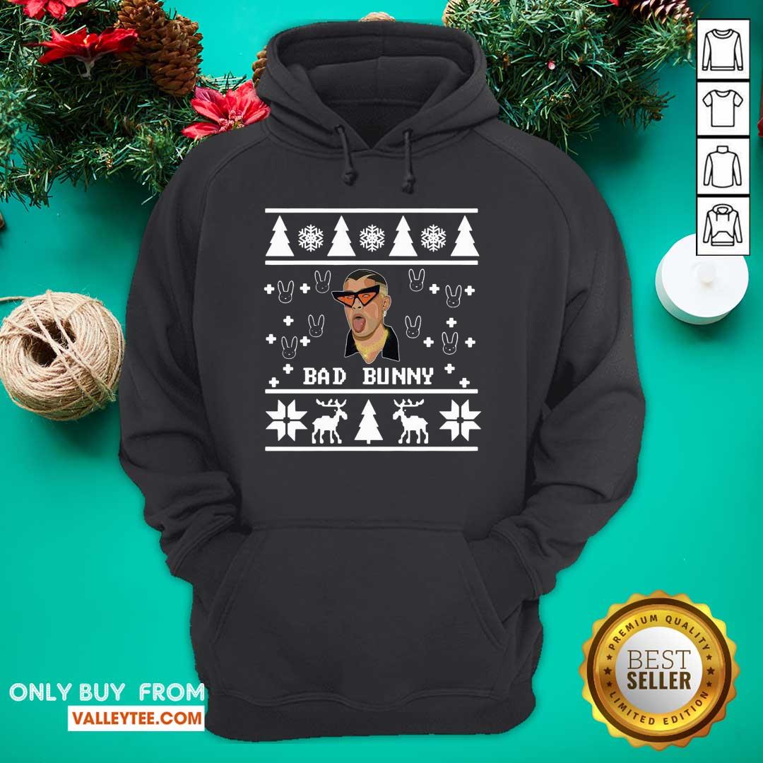 Fantastic Bad Bunny Ugly Christmas Shirt - Image 3