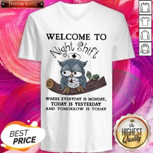 Alternative view of Perfect Owl Welcome To Night Shift Where Everyday Is Monday Shirt