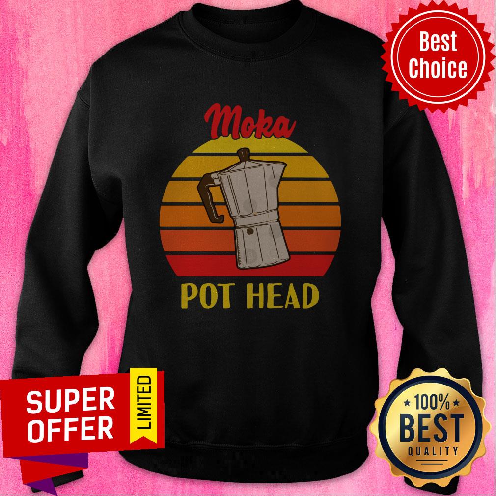 Premium Moka Pot Head Vintage Shirt - Image 2