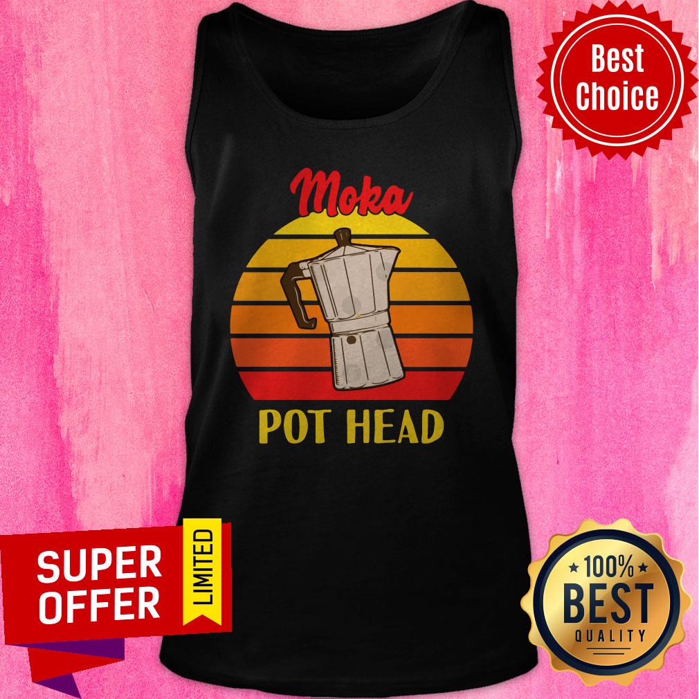 Premium Moka Pot Head Vintage Shirt - Image 4