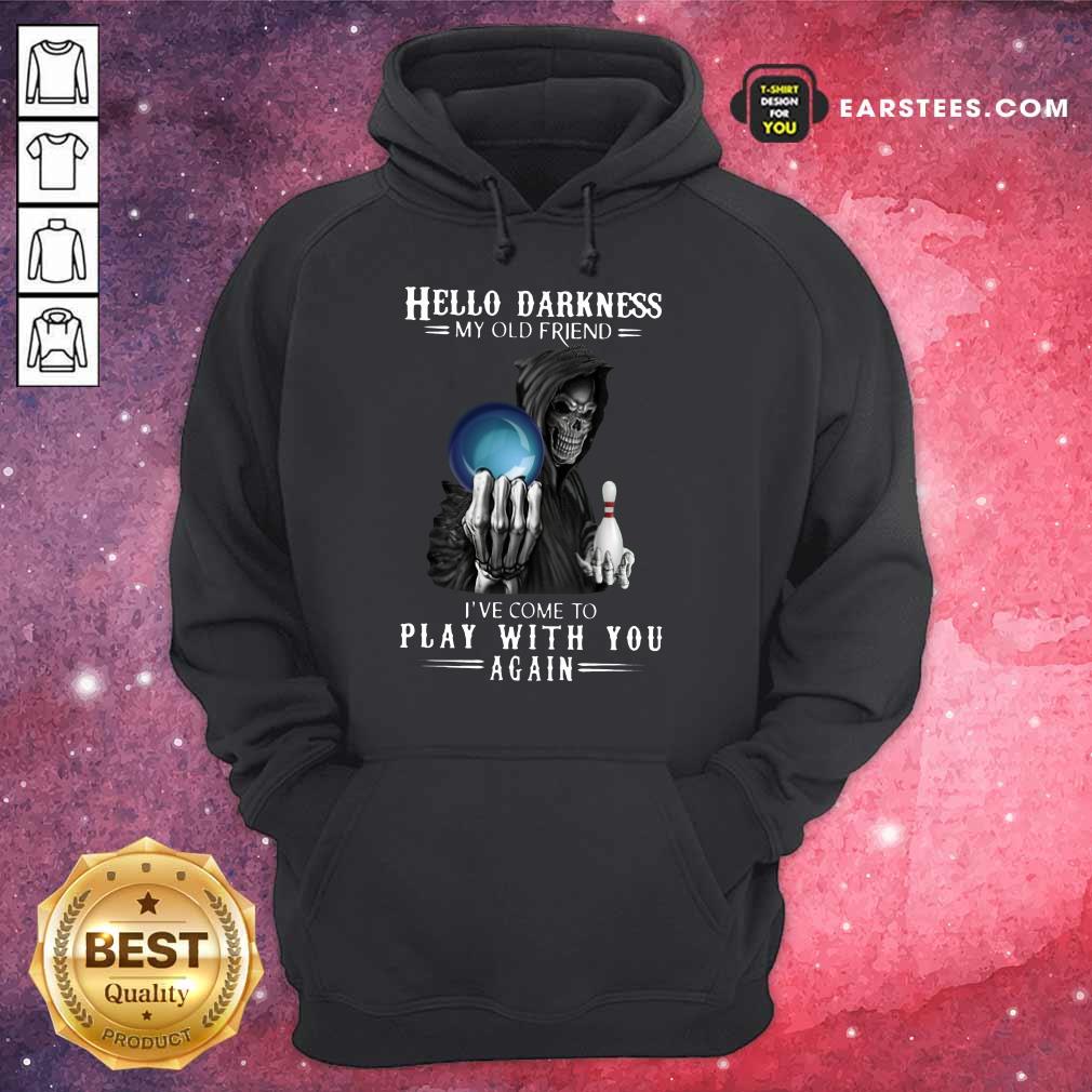 Top Devil Bowling Hello Darkness My Old Friend Shirt - Image 4