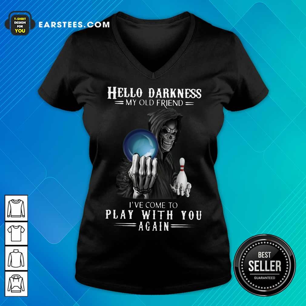 Top Devil Bowling Hello Darkness My Old Friend Shirt - Image 5