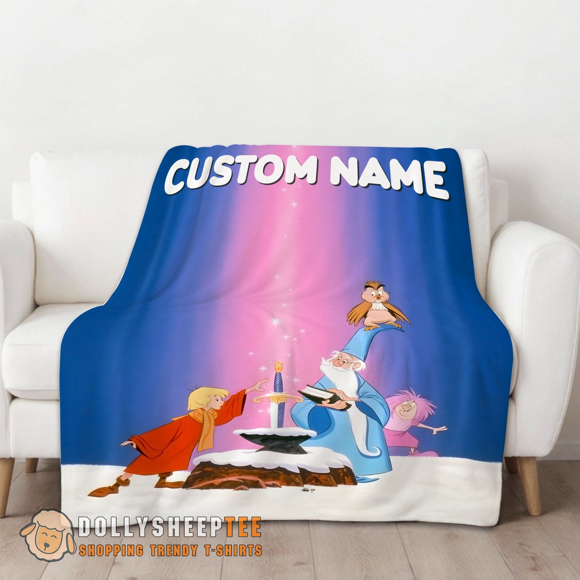 Awesome Disney The Sword In The Stone Magic And Wonder Blanket Fleece Customized Blanket - Image 2