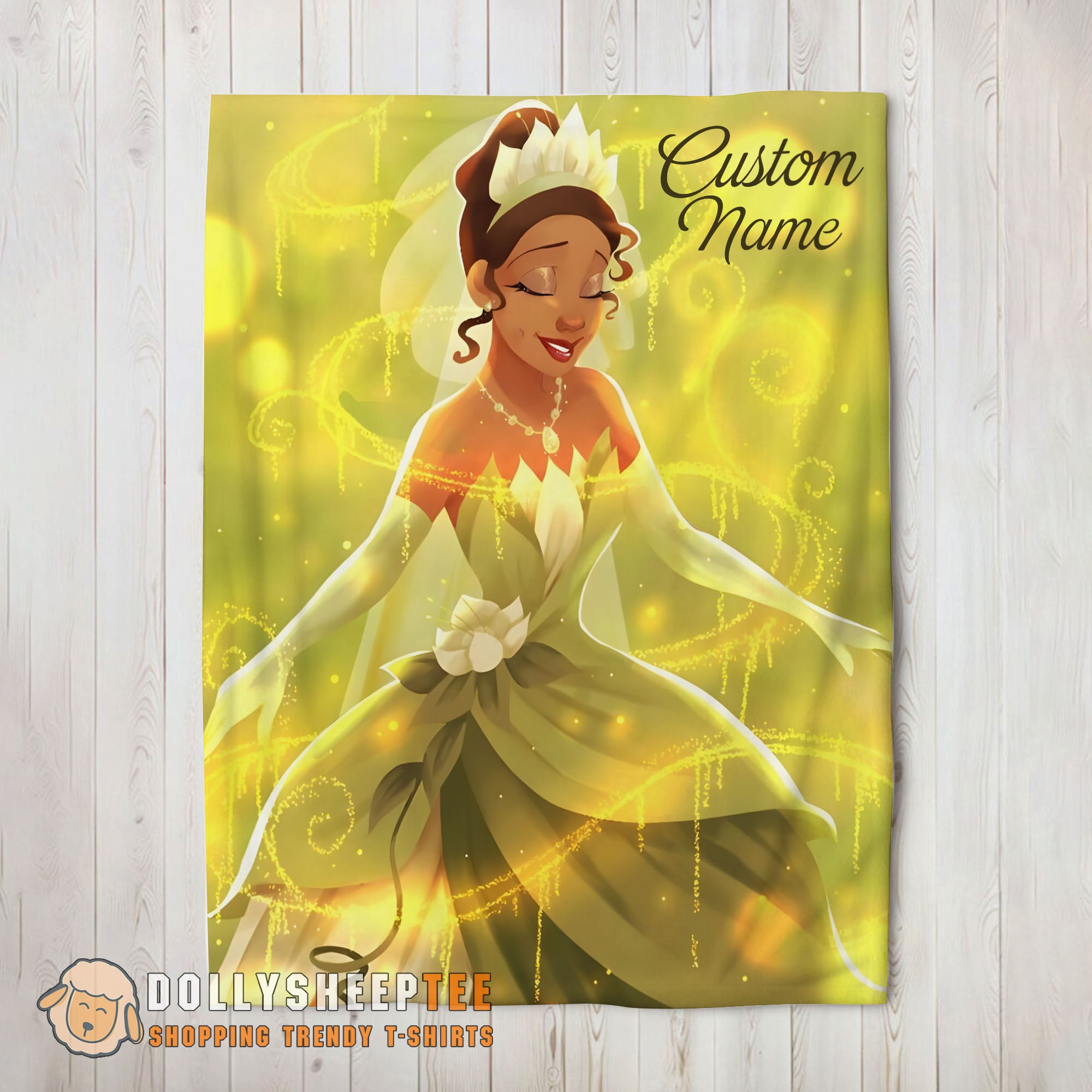 Awesome Disney Tiana Princess The Princess And The Frog Blanket Fleece Customized Blanket