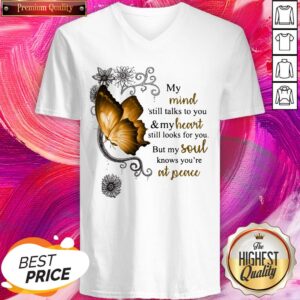 Alternative view of Butterfly My Mind Still Talks To You And My Heart Still Looks For You Shirt