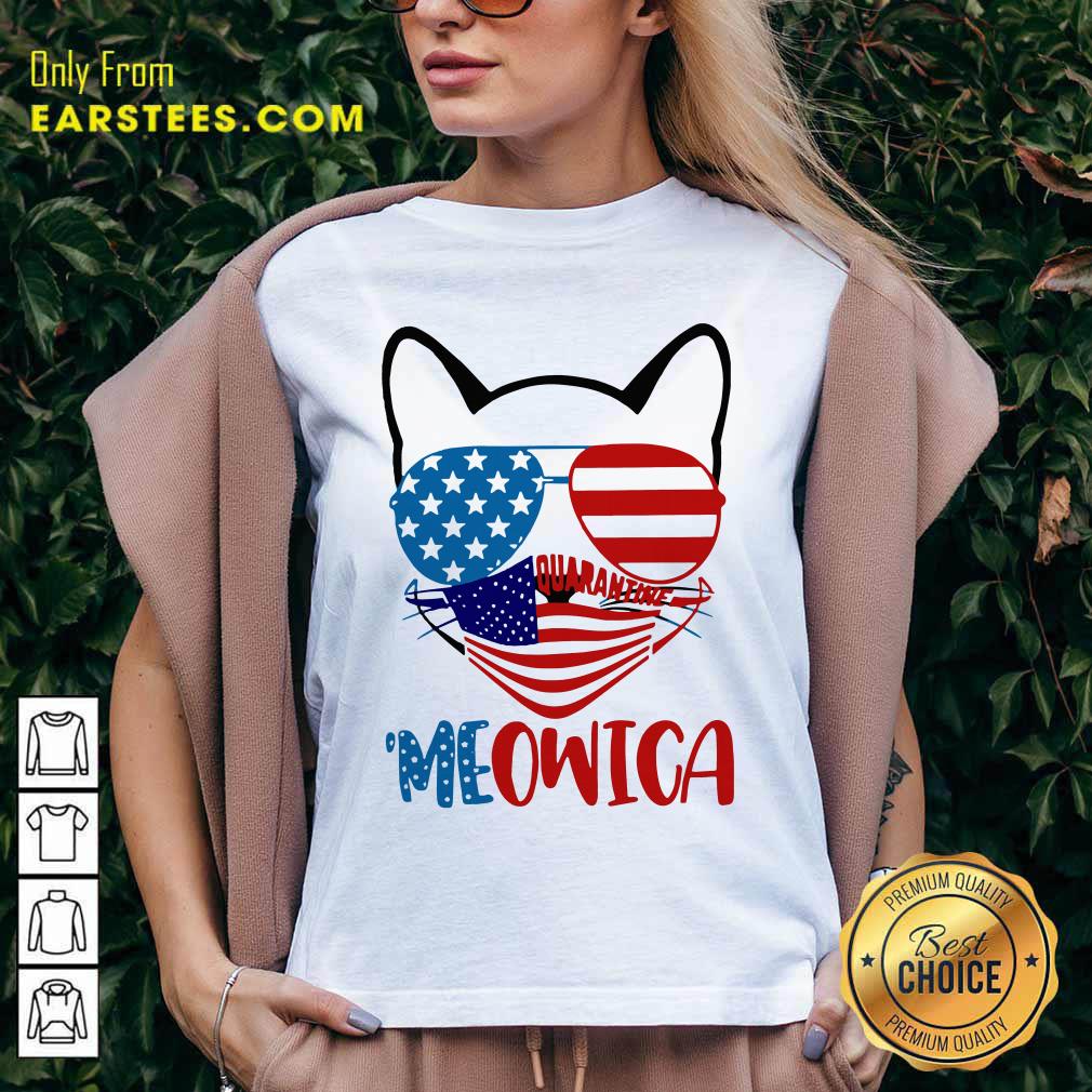 Hot Meowica 4th Of July Merica Quarantine Shirt - Image 3