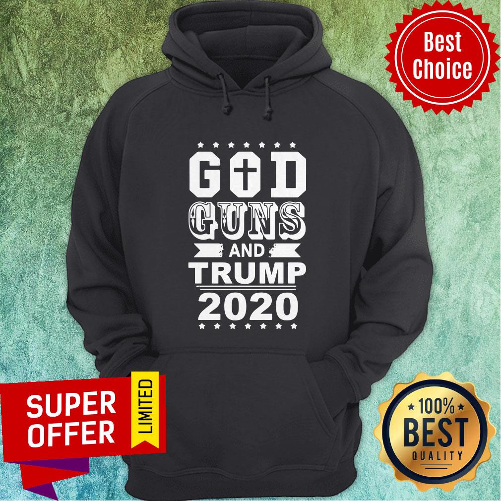 Premium Jesus God Guns And Trump 2020 Shirt - Image 3