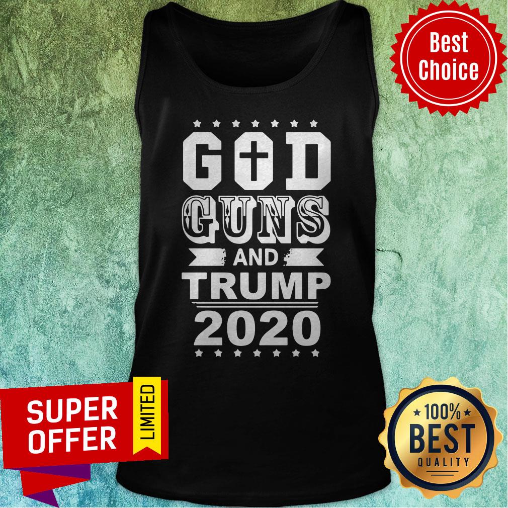Premium Jesus God Guns And Trump 2020 Shirt - Image 5