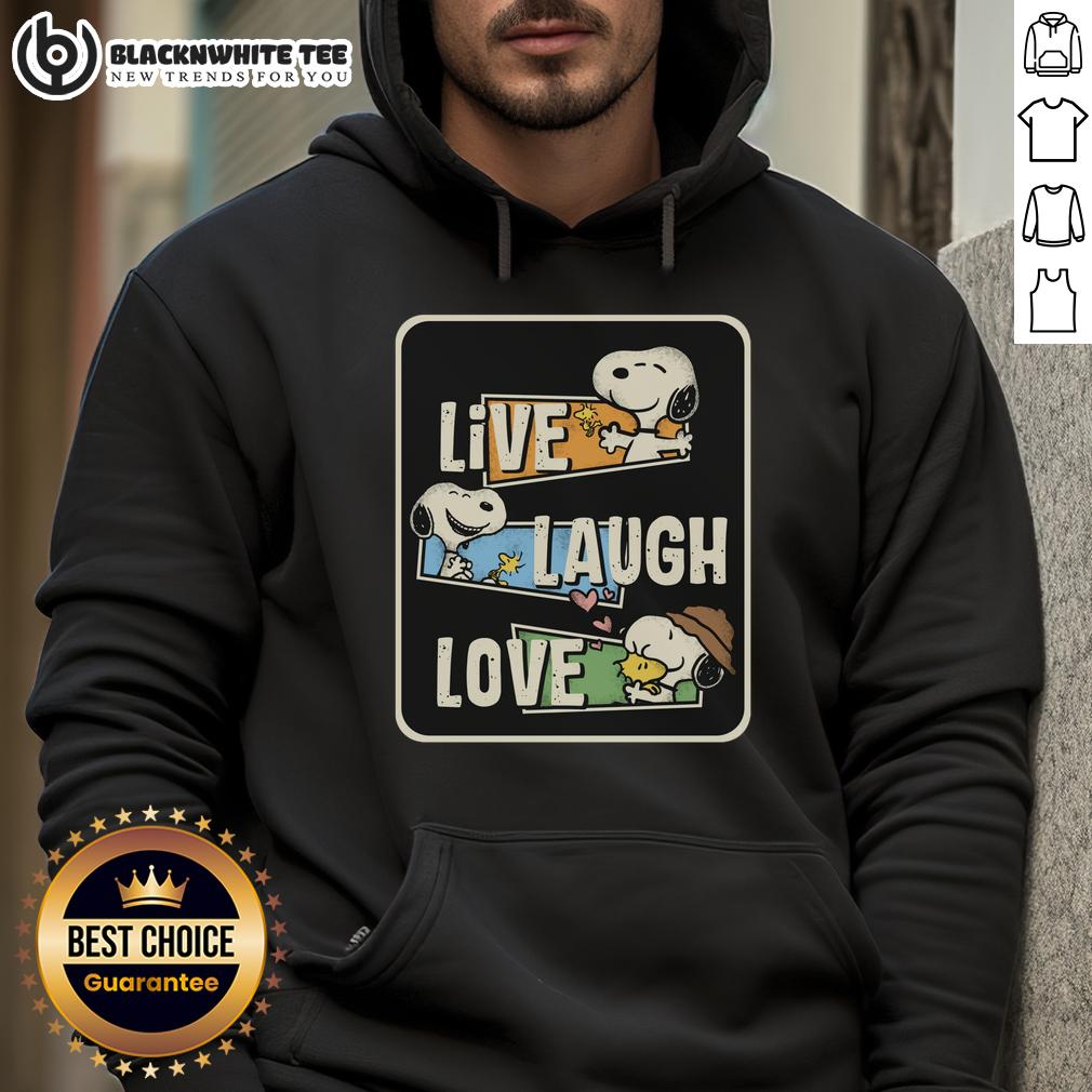 Cute Snoopy Loves To Live And Laugh T-Shirt - Image 2
