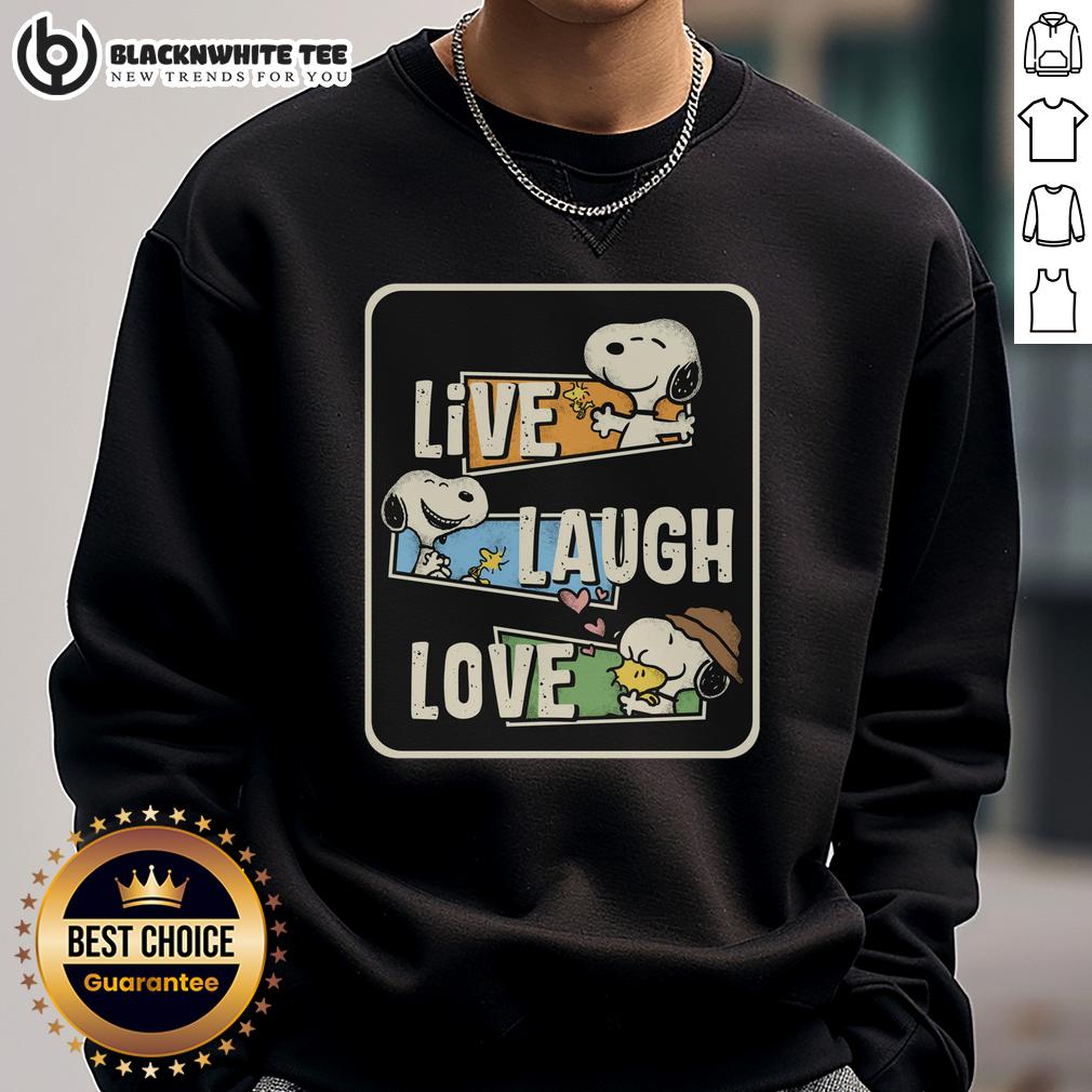 Cute Snoopy Loves To Live And Laugh T-Shirt - Image 5