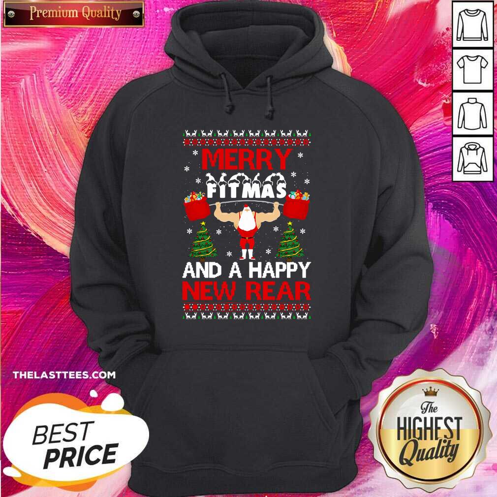 Good Merry Fitmas And A Happy New Rear Gym Xmas Ugly Shirt - Image 5