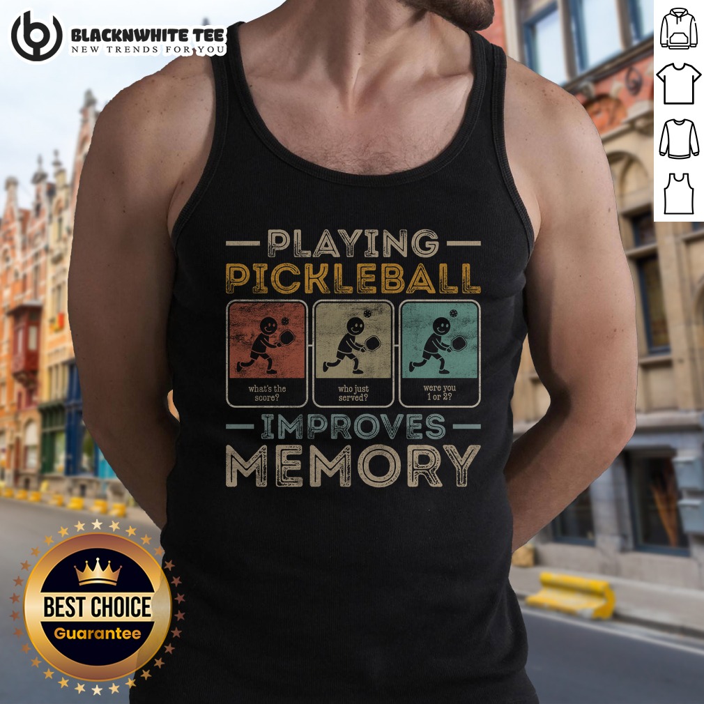 Original Playing Pickleball Improves Memory Shirt - Image 5