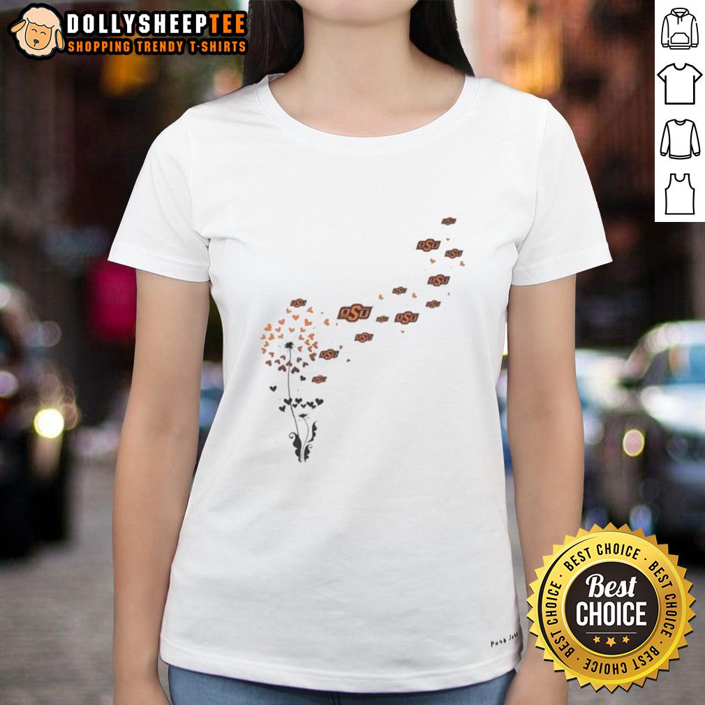 Top Dandelion Flower Oklahoma State University Football Logo T-Shirt - Image 3