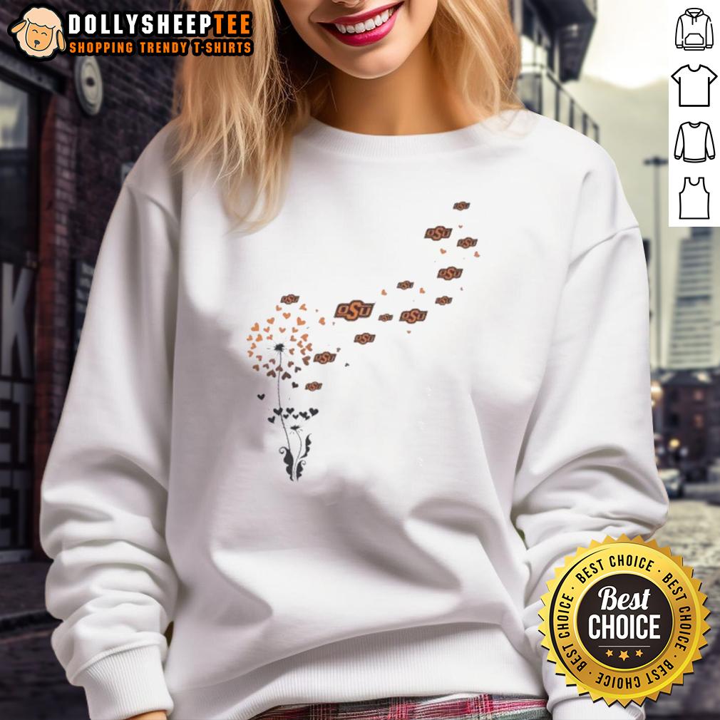 Top Dandelion Flower Oklahoma State University Football Logo T-Shirt - Image 5