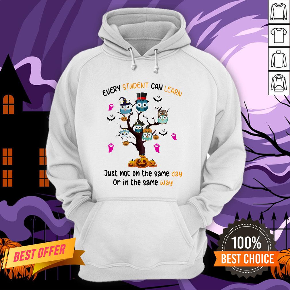 Every Student Can Learn Just Not On The Same Day Or In The Same Way Halloween Shirt - Image 5
