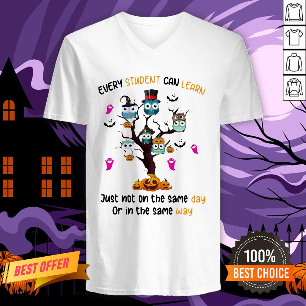 Every Student Can Learn Just Not On The Same Day Or In The Same Way Halloween Shirt - Image 2