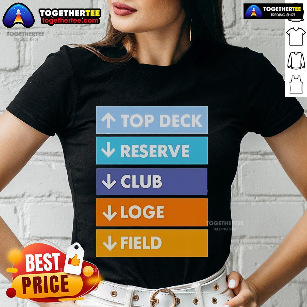 Official Top Deck Reserver Club Loge Field T-Shirt - Image 3