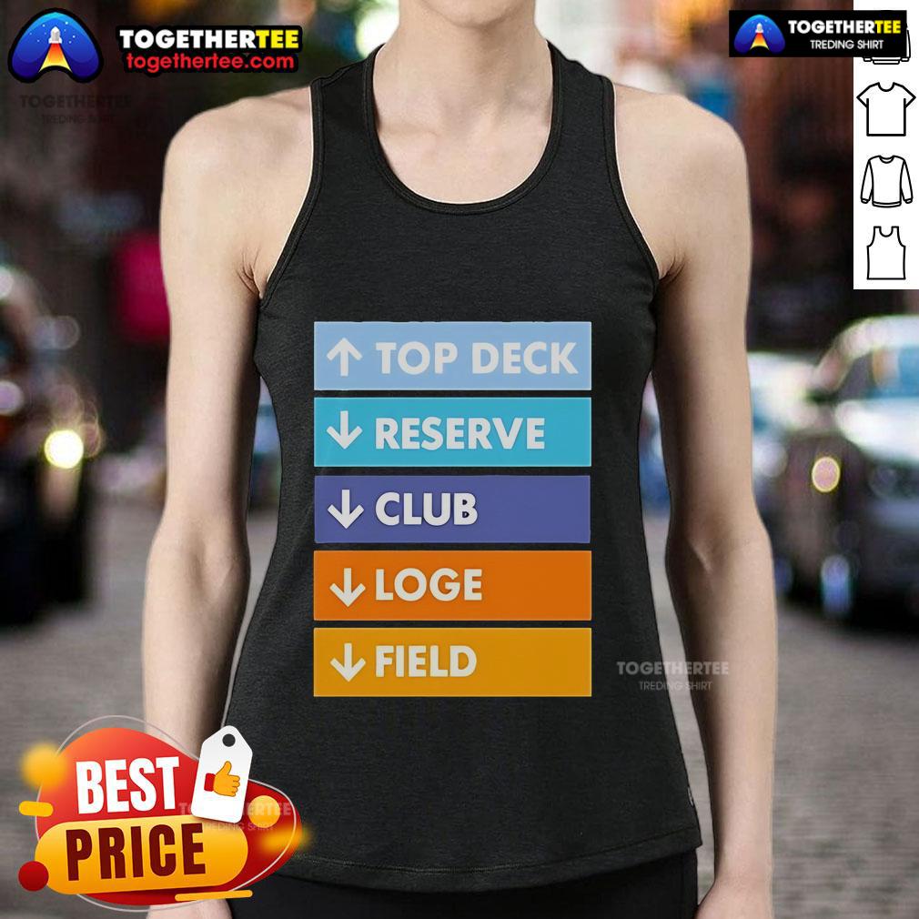 Official Top Deck Reserver Club Loge Field T-Shirt - Image 4