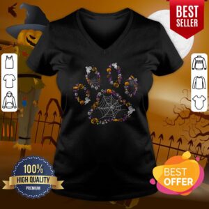 Alternative view of Cool Halloween Dog Paw Print Pet Dog Lovers Halloween Costume Shirt
