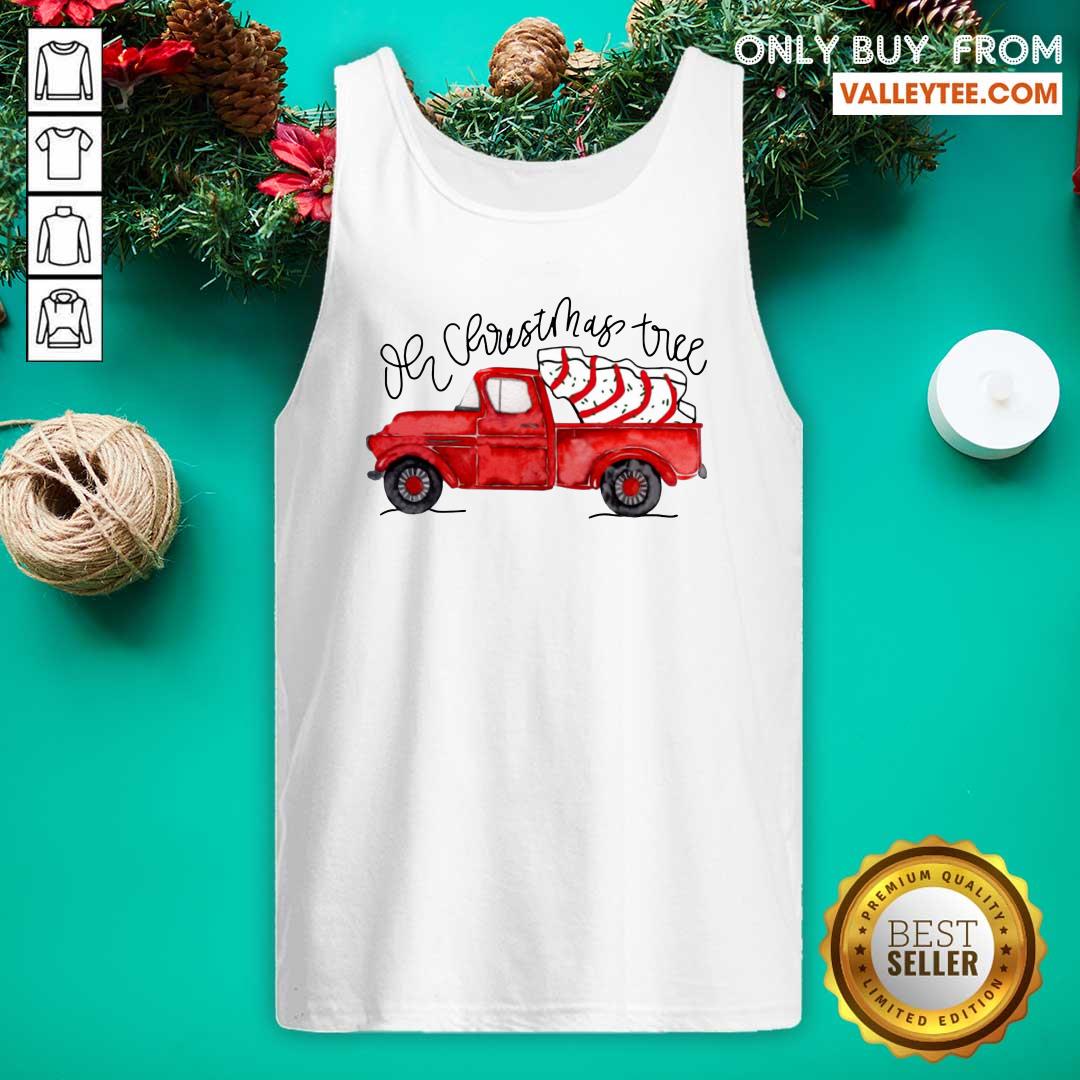 Beautiful Truck Red Oh Christmas Tree Shirt - Image 5
