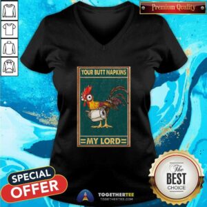 Alternative view of Good Hey Hey Chicken Your Butt Napkins My Lord Shirt